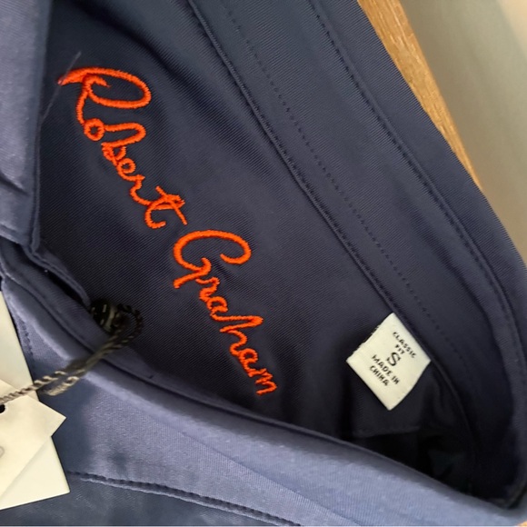 Robert Graham Dark Blue Polo Shirt - Picture 3 of 4